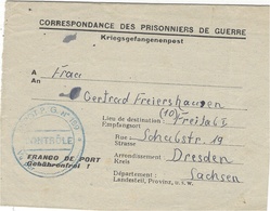 1946- Formulaire D'un P G Allemand   à BAYONNE - Censure Du Dépot  189 - WW II