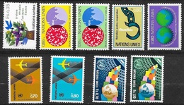 ONU Genève Année 1978  Complète N°72  à 80 Neufs * * TB=MNH VF  Cote= 14,45 Euros   - Neufs