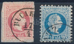 O Magyar Posta Romániában 1867 5 Sld, 10 Sld (99.000) - Andere & Zonder Classificatie