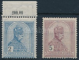 ** 1913 Turul 2K ívszéli + 5K  (11.000) - Other & Unclassified