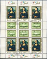 O 1974 Mona Lisa Teljes ív (13.000) - Sonstige & Ohne Zuordnung