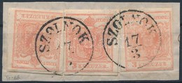 1850 3kr MP III üreges Nyomat ,,SZOLNOK' - Other & Unclassified