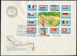 1977 Európa Vízi útja Vágott Blokk FDC-n (25.000++) - Sonstige & Ohne Zuordnung