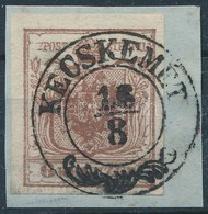 1850 6kr HP I Lemezhibás Bélyeg ,,KECSKEMÉT' - Andere & Zonder Classificatie