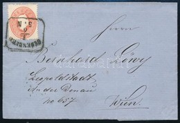 1863 5kr Levélen ,,OEDENBURG' - ,,WIEN' - Altri & Non Classificati