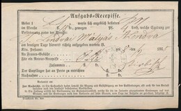 1868 Aufgabs - Recepisse ,,MURA - SZOMBAT' - Autres & Non Classés