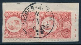 1871 Réznyomat 5kr Pár 'ZAGREB - AGRAM'  Bélyegzéssel, Kivágáson - Other & Unclassified