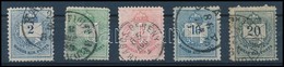 O 1881 C Sor, 2-20kr 13:11 1/2 Fogazással, 5 Db Bélyeg (24.800) / 5 Stamps - Altri & Non Classificati
