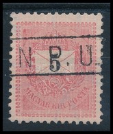 O 1888 5kr Durva Körte Javítással / Retouche 'N.P.U.' Vasúti Bélyegzéssel - Andere & Zonder Classificatie