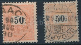 O 1898 + 1899 50kr, Nagy Színeltérés (14.000) - Sonstige & Ohne Zuordnung