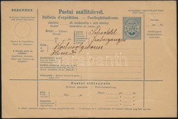 ~1880 Címzett, De Fel Nem Adott Díjjegyes Postai Szállítólevél / PS-money Order - Sonstige & Ohne Zuordnung