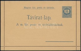 1888 Használatlan 35f Díjjegyes Zárt Táviratlap - Sonstige & Ohne Zuordnung