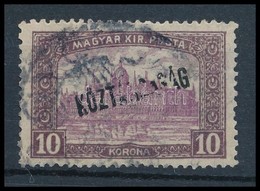 O 1918 Parlament/Köztársaság 10K Hiányos Felülnyomással - Altri & Non Classificati