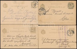 1903-1910 4 Db Futott Díjjegyes Levelez?lap - Altri & Non Classificati