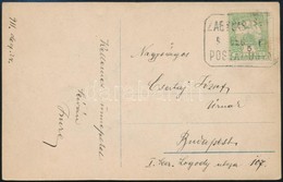 1911 Zagyvaszántó Posta ügynökség Bélyegzés Levelez?lapon - Sonstige & Ohne Zuordnung