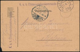 1917 Tábori Posta Levelez?lap 'K.u.k Etappenstationskommando' + 'FP 299 B' - Andere & Zonder Classificatie