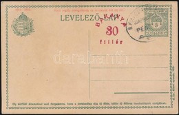 Baranya 1919 30f/5f Díjjegyes Levelez?lap - Autres & Non Classés