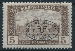 ** Debrecen I. 1919 Magyar Posta 5K Fekete Felülnyomással, Garancia Nélkül (kék Felülnyomás **350.000) - Altri & Non Classificati