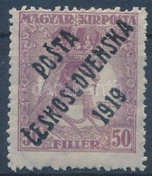 * Posta Ceskoslovenska 1919 Zita 50f Garancia Nélkül (12.000) - Sonstige & Ohne Zuordnung