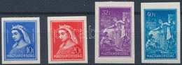 ** 1932 Szent Erzsébet Vágott Sor (20.000) / Mi 480-483 Imperforate Set - Other & Unclassified