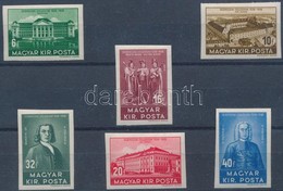 ** 1938 Debrecen Vágott Sor (80.000) / Mi 585-590 Imperforate Set - Altri & Non Classificati