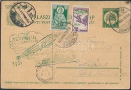 1931 Zeppelin Magyarországi útja Válaszos Díjjegyes Levelez?lap Zeppelin 2P Bélyeggel, Budapest - Friedrichshafen Repülé - Andere & Zonder Classificatie