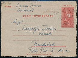 1942 Zárt Díjjegyes Levelez?lap 'ÁCSTESZÉR' Postaügynökségi Bélyegzéssel - Sonstige & Ohne Zuordnung