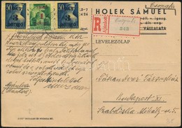 1945 (2. Díjszabás) Ajánlott Levelez?lap 7P Bérmentesítéssel Csopakról Budapestre - Altri & Non Classificati