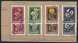 O 1950 Virág I. és II. Típusú 4 Klf érték - Altri & Non Classificati