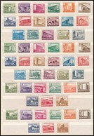 ** 1951/1953  Épületek I. - II.  Sorok,  Kis és Nagy Képméret A/4-es Berakólapon  (32.000) - Altri & Non Classificati