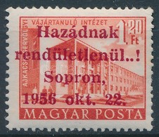 ** Sopron 1956 Épületek 1,20Ft Piros Felülnyomással Garancia Nélkül / No Guarantee - Altri & Non Classificati