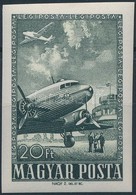 ** 1957 Az 1950. Repül? (V.) Záróértéke Vágott Bélyeg (12.000) / Mi 1496 Imperforate Stamp - Altri & Non Classificati