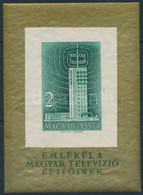 ** 1958 Televízió Vágott Blokk (25.000) / Mi Bl 26 Imperforate Block - Autres & Non Classés