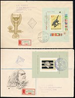 ** 1960 FIP Blokk + 1961 Liszt Blokk + 1962 Labdarúgó Blokk 3 Db Ajánlott FDC Angliába - Sonstige & Ohne Zuordnung