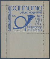 ** 1937/2cb Pannóniai Bélyegegyesület Emlékív (10.000) - Sonstige & Ohne Zuordnung