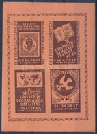 ** 1945/ 1b III. Bélyeggy?jtési Propaganda Kiállítás Emlékív (4.000) - Sonstige & Ohne Zuordnung