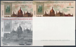 ** 1996/11 Millecentenárium 4 Db-os Emlékív Garnitúra Azonos Sorszám Végz?déssel (35.000) - Sonstige & Ohne Zuordnung