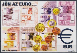 ** 2001/50 Jön Az Euro... Emlékív Sorszám Nélkül! (csak Néhány Példány Létezik) - Sonstige & Ohne Zuordnung
