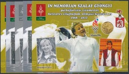 ** 2017 In Memoriam Szalay Gyöngyi 5 Db-os Emlékív Garnitúra (18.000) - Sonstige & Ohne Zuordnung