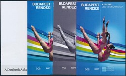 ** 2017 Budapest Rendezi A 2017-es úszó-világbajnokságot 4 Db-os Emlékív Garnitúra Azonos Sorszámmal (008) - Sonstige & Ohne Zuordnung