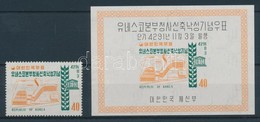 ** 1958 UNESCO Mi 284 + Blokk Mi 127 - Other & Unclassified