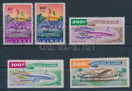 ** 1960 Római Olimpia Felülnyomott Sor Mi 49-53 - Other & Unclassified