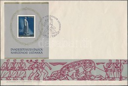 1961 Tito Blokk Mi 6 FDC-n - Sonstige & Ohne Zuordnung