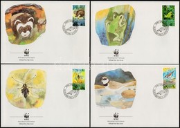 ** 1989 WWF Állatok Sor + Sor 4 FDC-n Mi 967-970 - Altri & Non Classificati