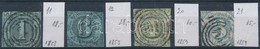 O 1853-1859 Mi 11, 12, 20, 21 (Mi EUR 61,-) - Other & Unclassified