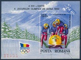 ** 1992 Téli Olimpia Vágott Blokk Mi 270 - Altri & Non Classificati