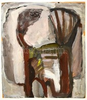 Somlai Vilma (1938-2007): Táj Fákkal, Olaj, Papír, Jelzett, 49×43 Cm - Autres & Non Classés