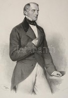 Cca 1850 Karl Ludwig Von Bruck Báró (1798-1860) Osztrák Pénzügyminiszter Nagyméret? K?nyomatos Portréja. Josef Kriehuber - Stampe & Incisioni