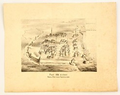 1863 Pest 1686 évben.  Jelzés Nélküli Litográfia. (Vizkelety Béla) 29x23 Cm Kissé Foltos - Stampe & Incisioni