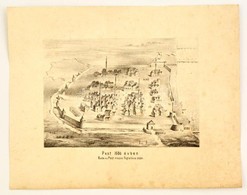 1863 Pest 1686 évben.  Jelzés Nélküli Litográfia. (Vizkelety Béla) 29x23 Cm Kissé Foltos - Prenten & Gravure